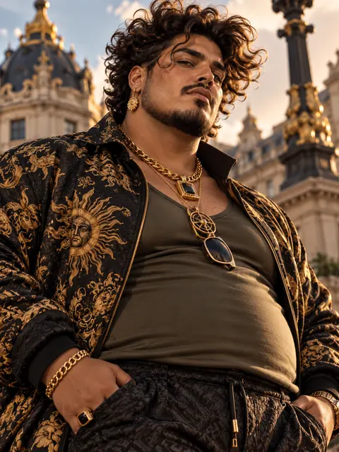 A larger-than-life personality with dramatic curls.