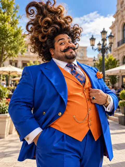 A playful character with instantly recognizable styling.