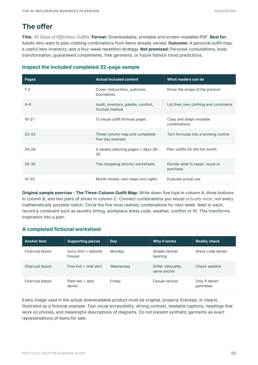 Real Chapter 19 page from the 88-page book showing the workbook production workflow
